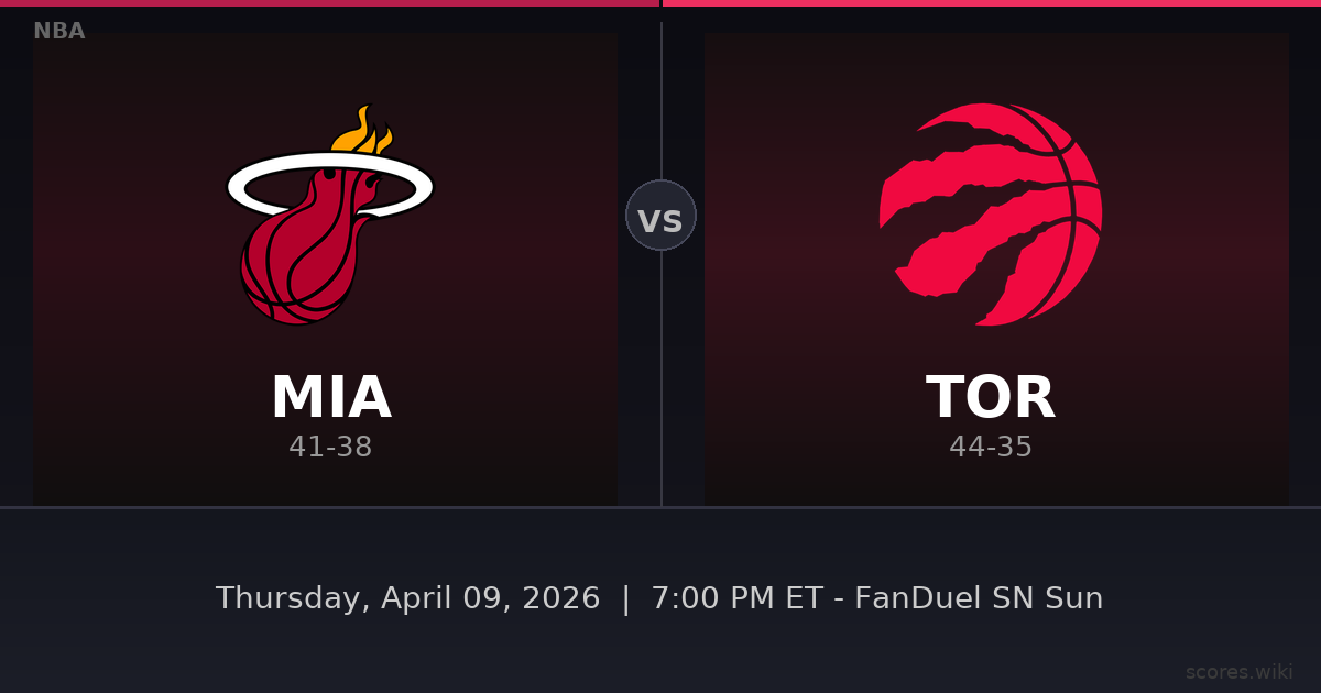 Miami Heat vs Toronto Raptors
