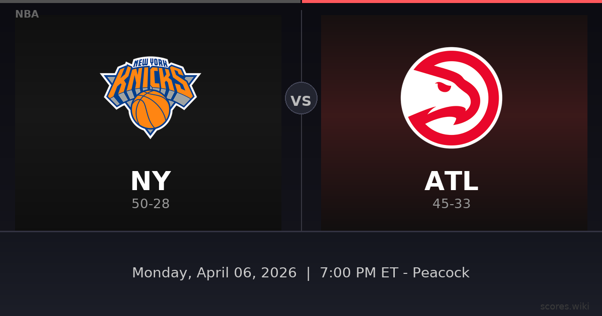 New York Knicks vs Atlanta Hawks