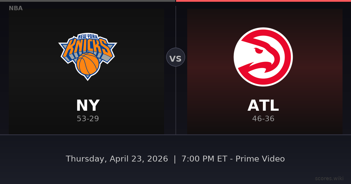 New York Knicks vs Atlanta Hawks