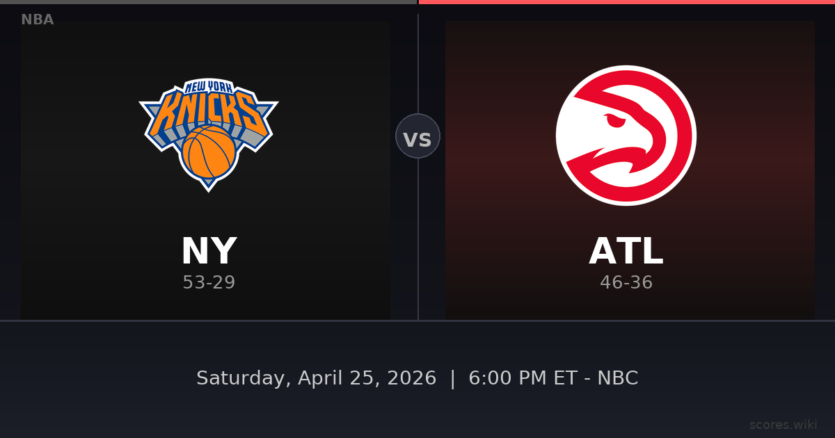 New York Knicks vs Atlanta Hawks