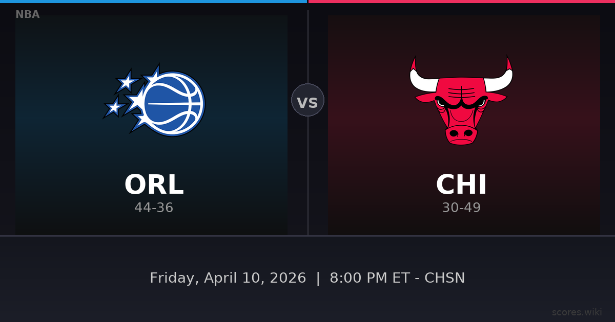 Orlando Magic vs Chicago Bulls