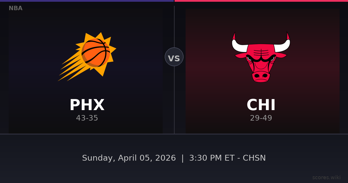 Phoenix Suns vs Chicago Bulls