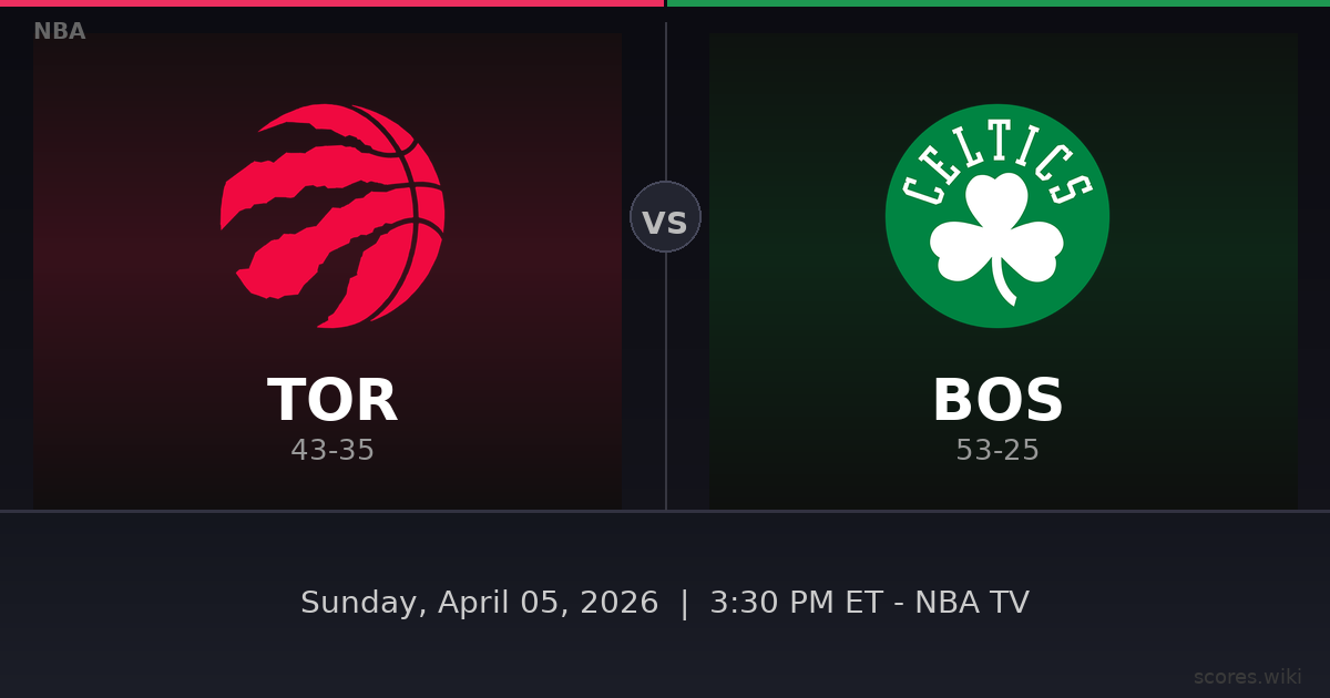 Toronto Raptors vs Boston Celtics
