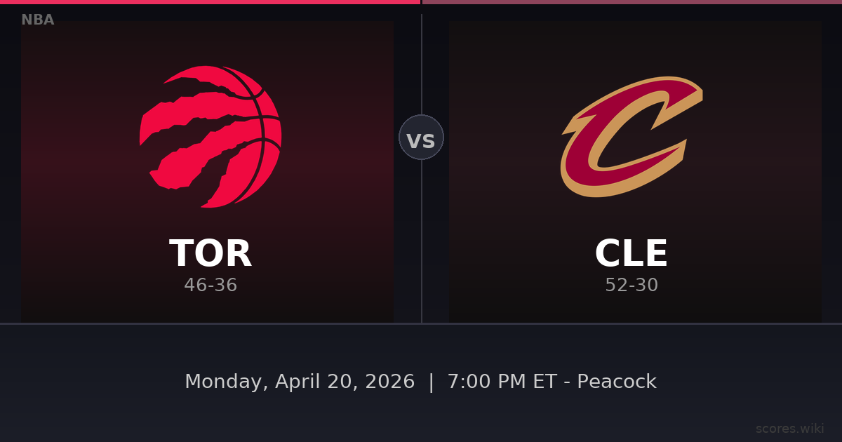 Toronto Raptors vs Cleveland Cavaliers