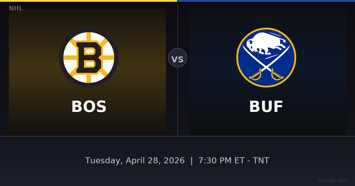 Boston Bruins vs Buffalo Sabres