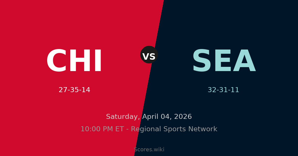 Chicago Blackhawks vs Seattle Kraken