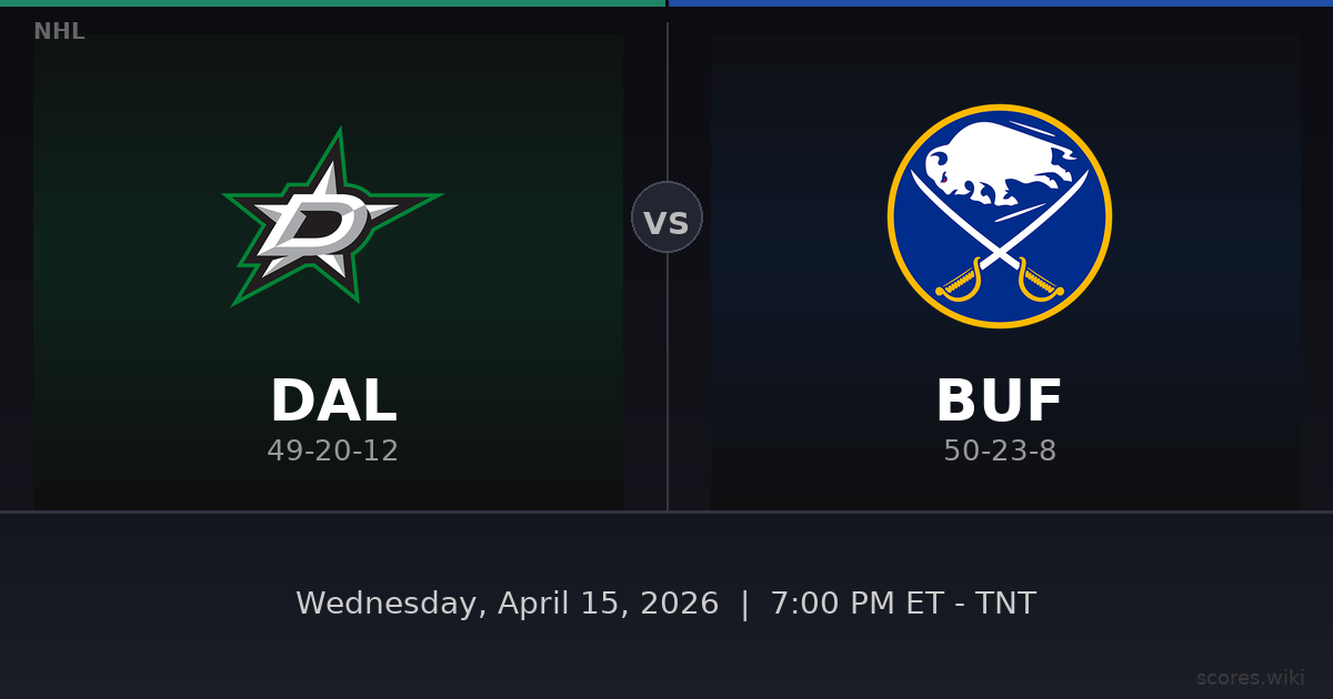 Dallas Stars vs Buffalo Sabres