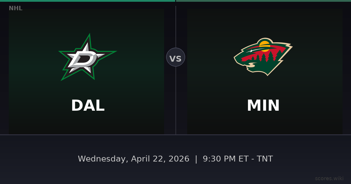 Dallas Stars vs Minnesota Wild