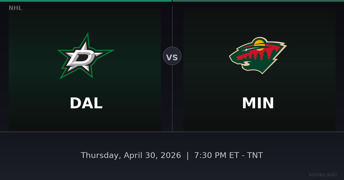 Dallas Stars vs Minnesota Wild