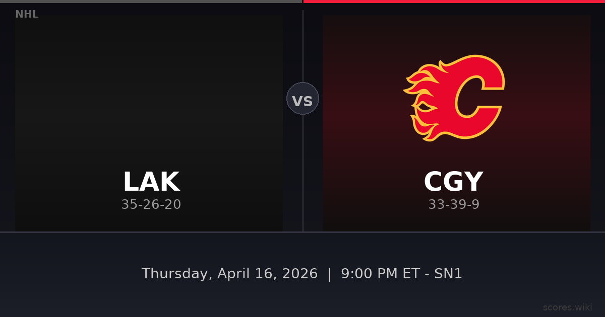 Los Angeles Kings vs Calgary Flames