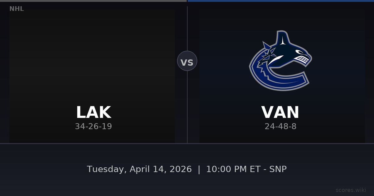 Los Angeles Kings vs Vancouver Canucks