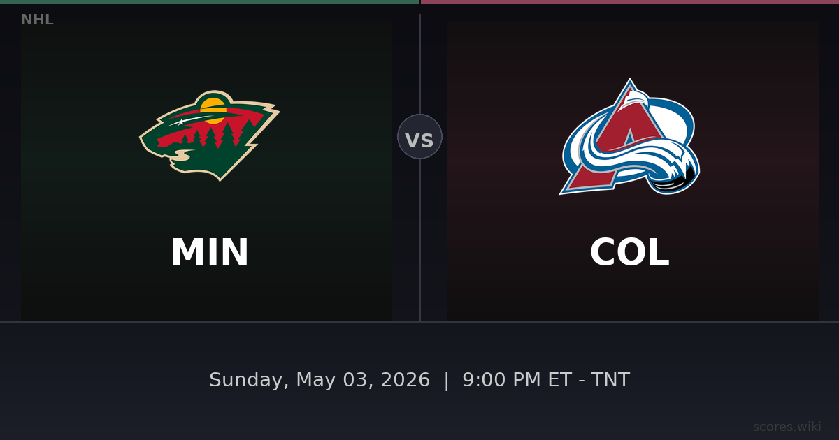 Minnesota Wild vs Colorado Avalanche