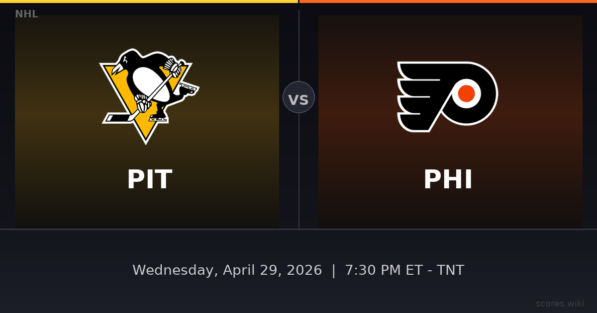 Pittsburgh Penguins vs Philadelphia Flyers