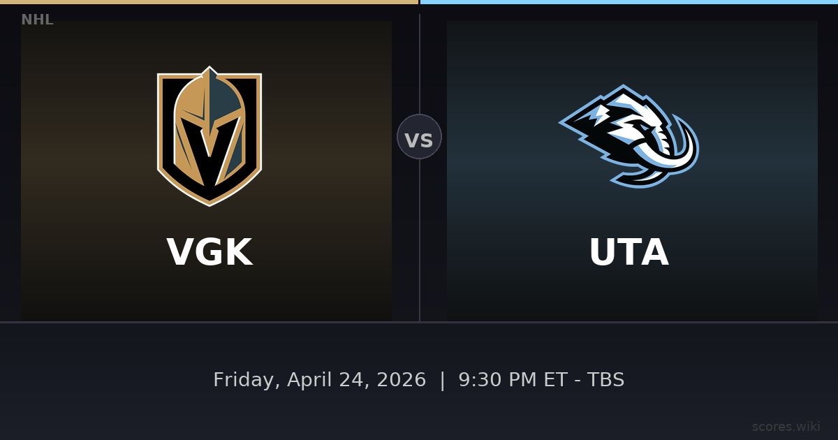 Vegas Golden Knights vs Utah Mammoth