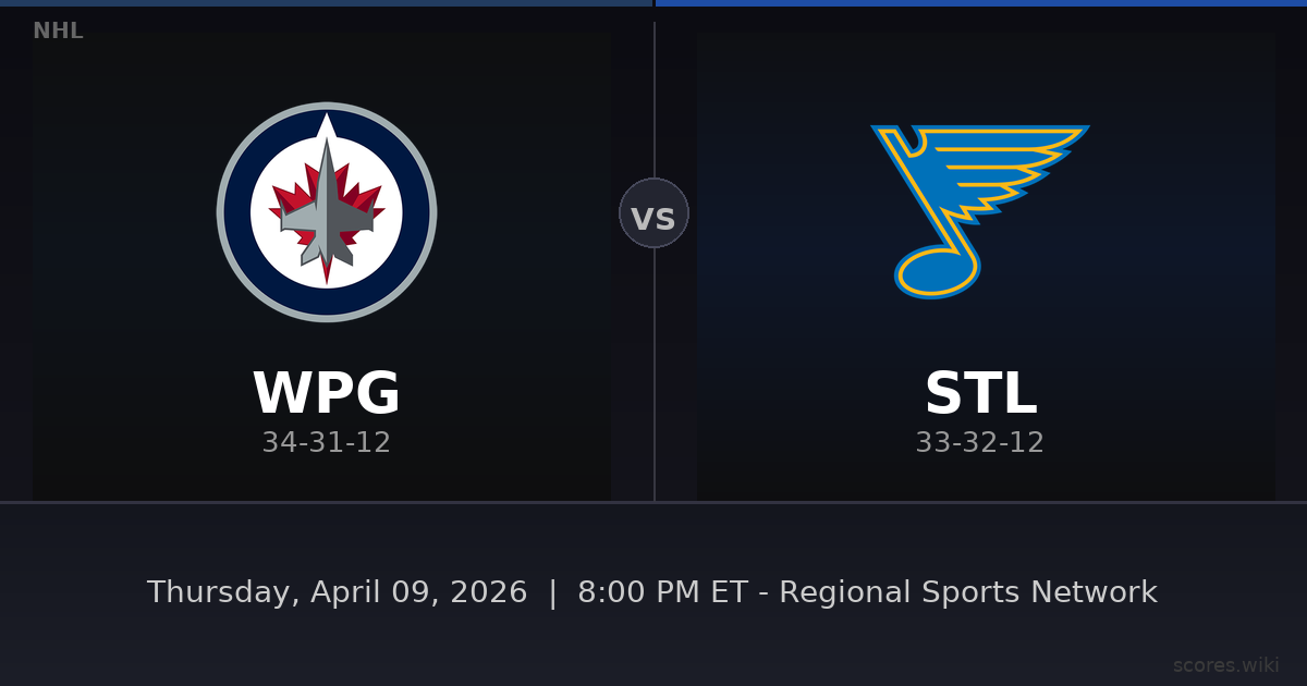 Winnipeg Jets vs St. Louis Blues