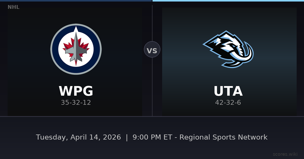 Winnipeg Jets vs Utah Mammoth