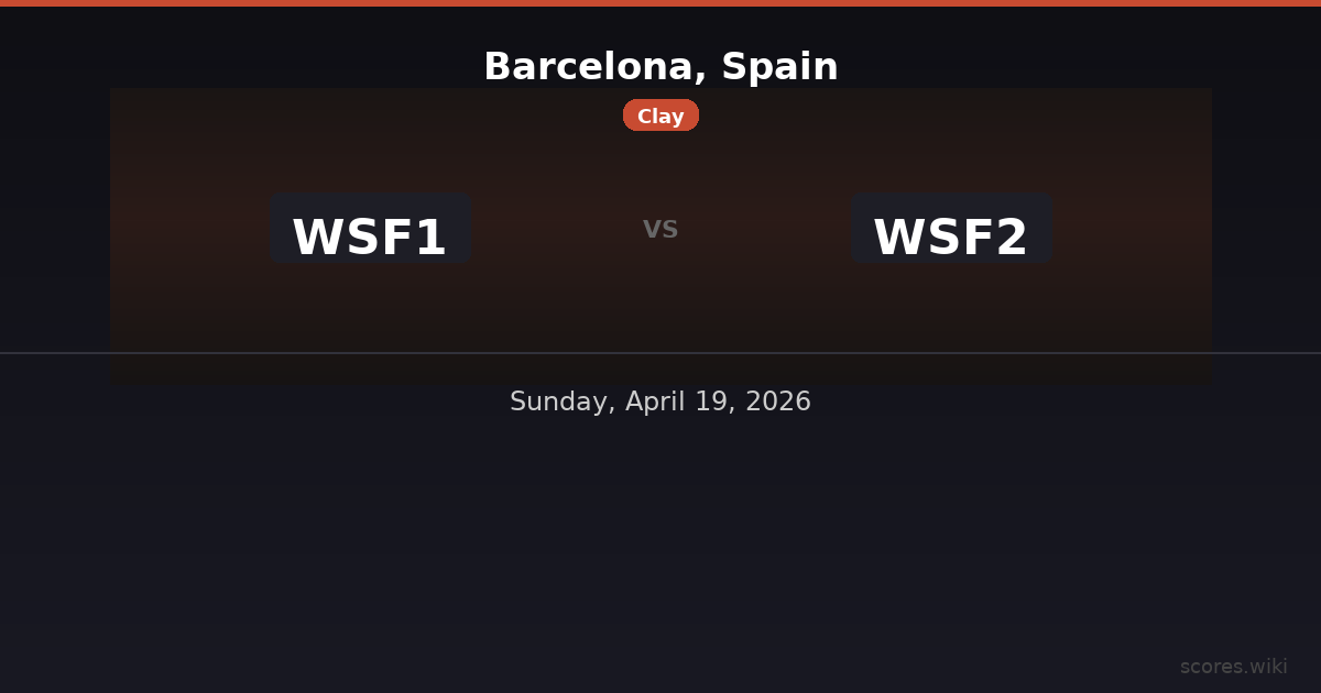 Barcelona, Spain - WSF1 vs WSF2