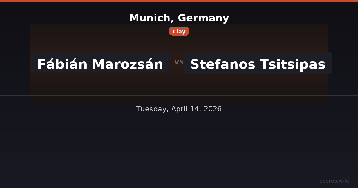 Munich, Germany - Fábián Marozsán vs Stefanos Tsitsipas