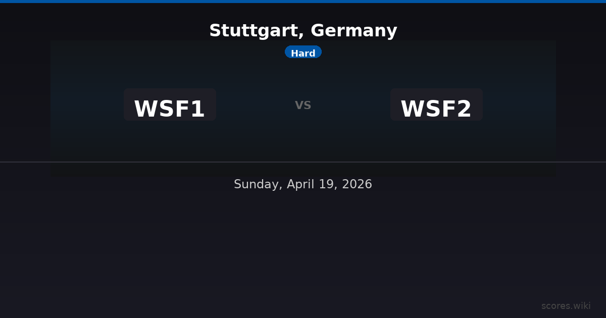 Stuttgart, Germany - WSF1 vs WSF2